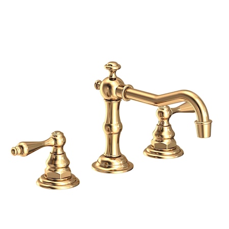 Newport Brass Widespread Lavatory Faucet in Polished Brass Uncoated (Living) 930L-03N